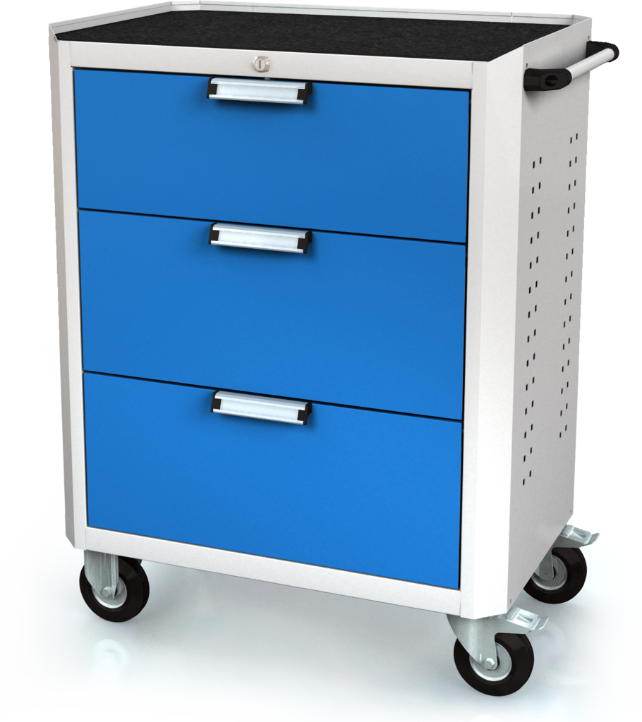 Trolley DVU 968 x 765 x 500 - basic - 3x drawers